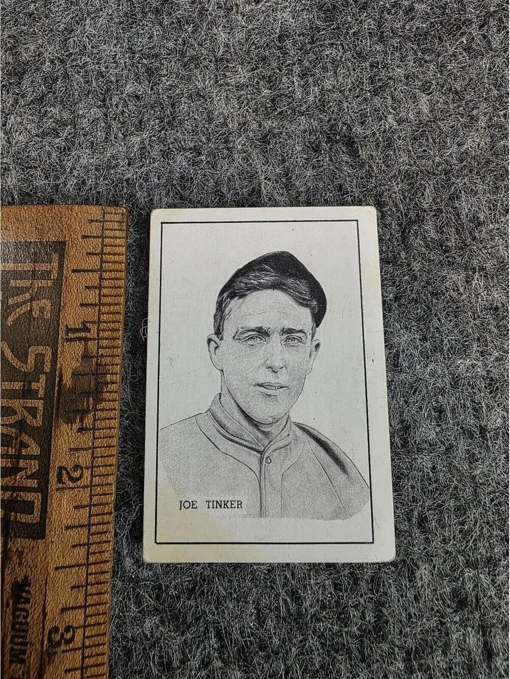 Joe Tinker 1950 B.E. Callahan Baseball Card Original Hall of Fame